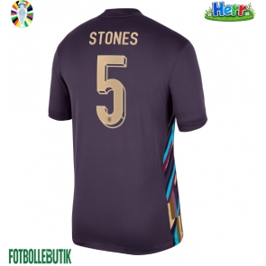 England John Stones #5 Bortatröja EM 2024 Kortärmad